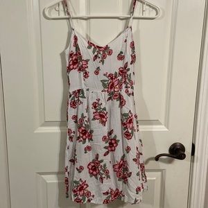 White floral dress